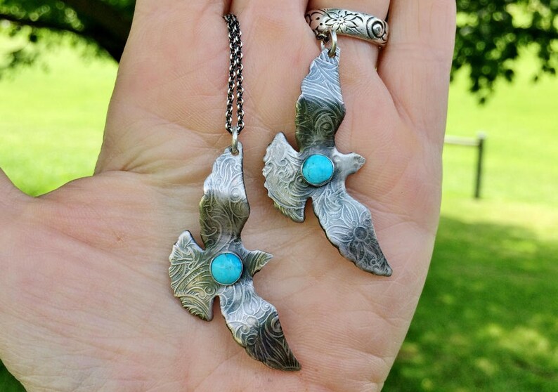 Sterling Silver Flying Bird Necklace Bird Jewelry for Nature Etsy