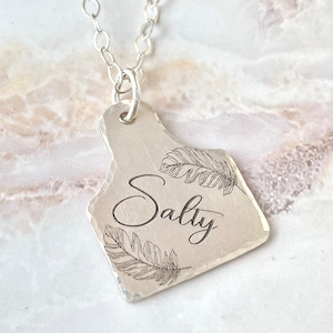 Cattle Tag Necklace Sterling Silver personalized Necklace Cowgirl Jewelry Personalized Cow Tag For Women
