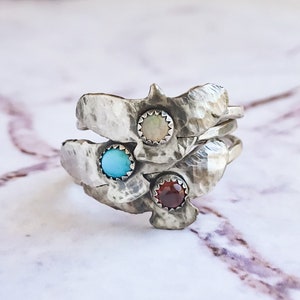 Bird Ring Labradorite and Sterling Silver Ring Small Hawk Jewelry Nature Jewelry for Women Woodland Jewelry image 9