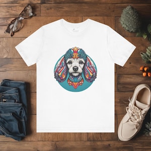 T-shirt graphique caniche | Adorable t-shirt pour amoureux des chiens | pour chien | Cadeau pour les amoureux des chiens | Vêtements mignons pour propriétaires d&#39;animaux de compagnie | Parfait pour lui ou elle