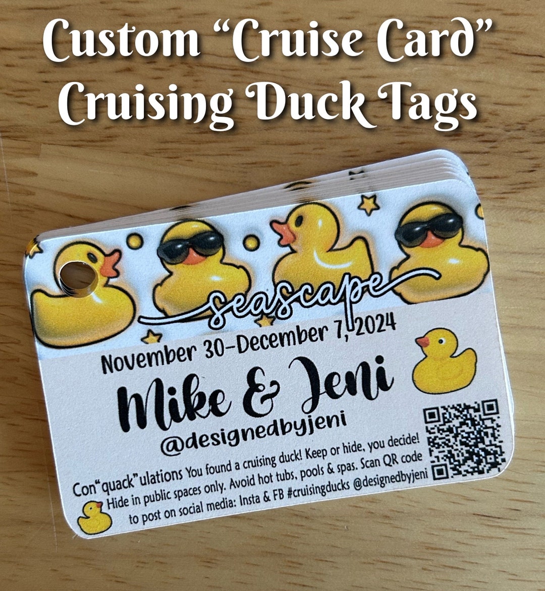 27 Pcs Cruise Ducks Tag Kits, Includes 9 Rubber Ducks For Cruise Ships 9 Cruising Ducks Tag Cards And 9 Rubber Bands For Hiding Carnival Party Game P 31495462