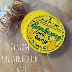 Cruising Ducks Personalized Tags