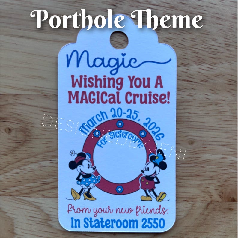 Custom Cruise Fish Extender Gift Tags image 3