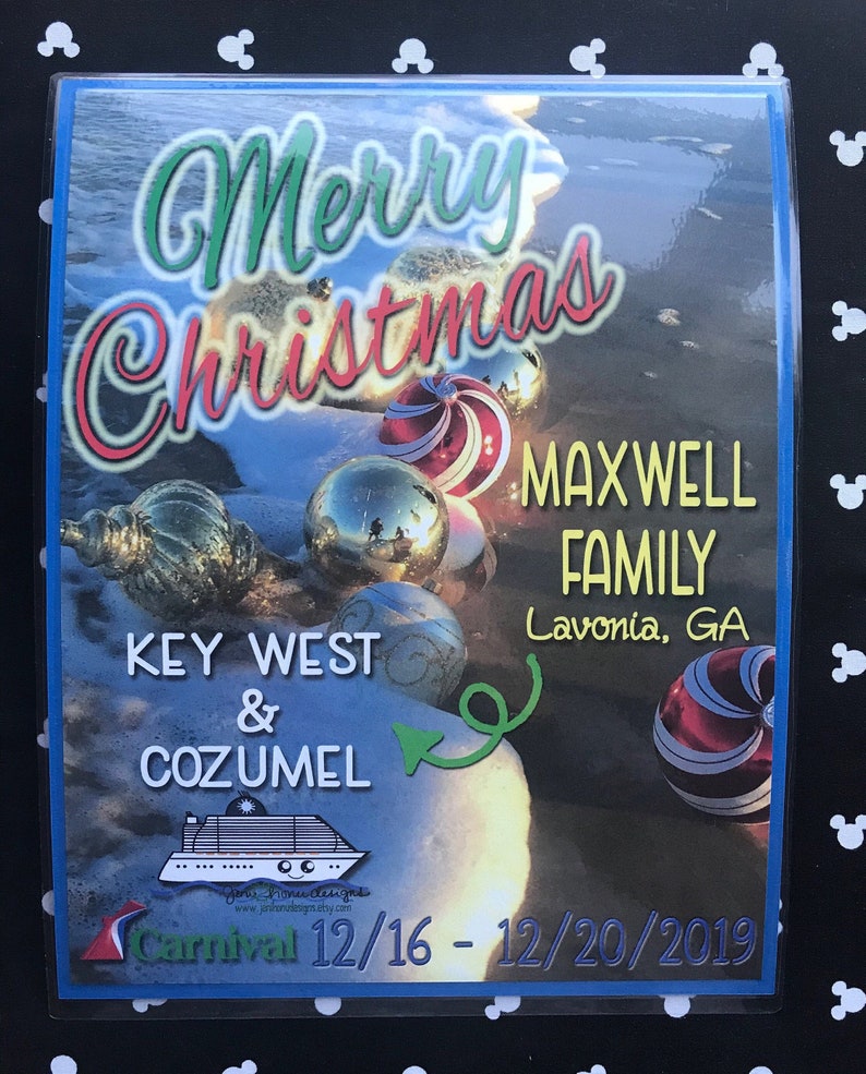 cruise door signs