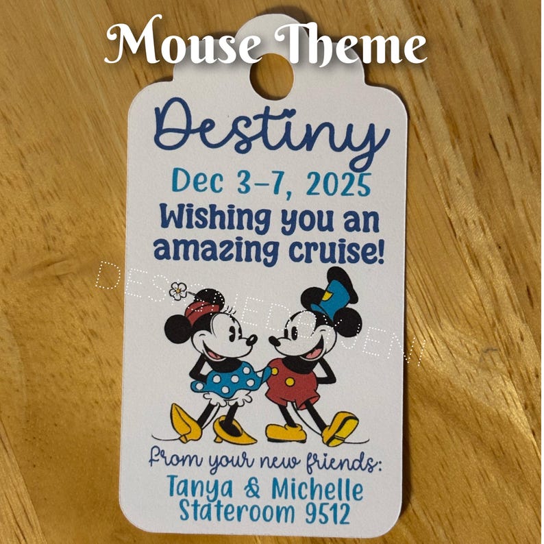 Custom Cruise Fish Extender Gift Tags image 5