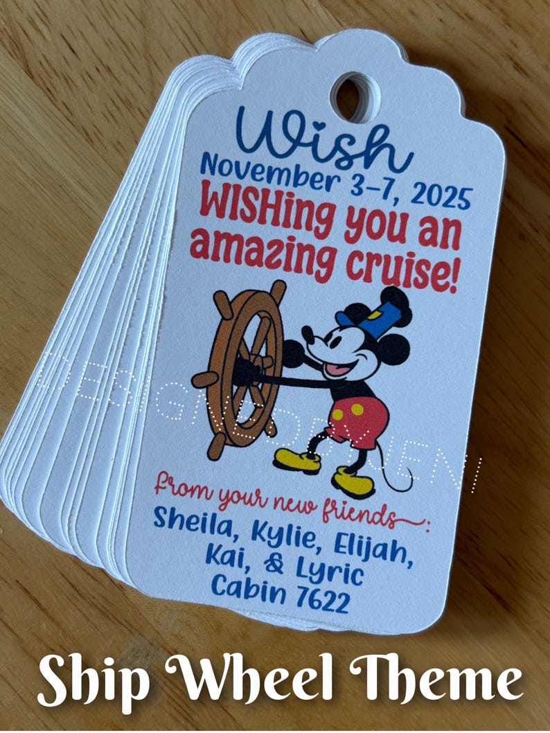 Custom Cruise Fish Extender Gift Tags image 4