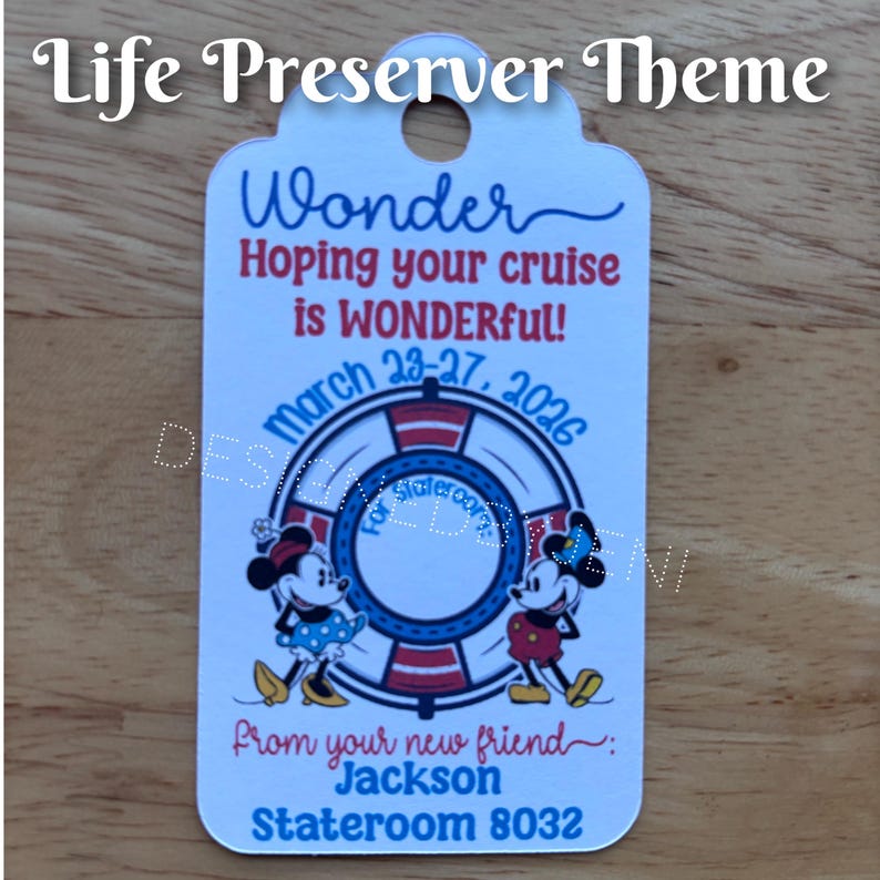 Custom Cruise Fish Extender Gift Tags image 2
