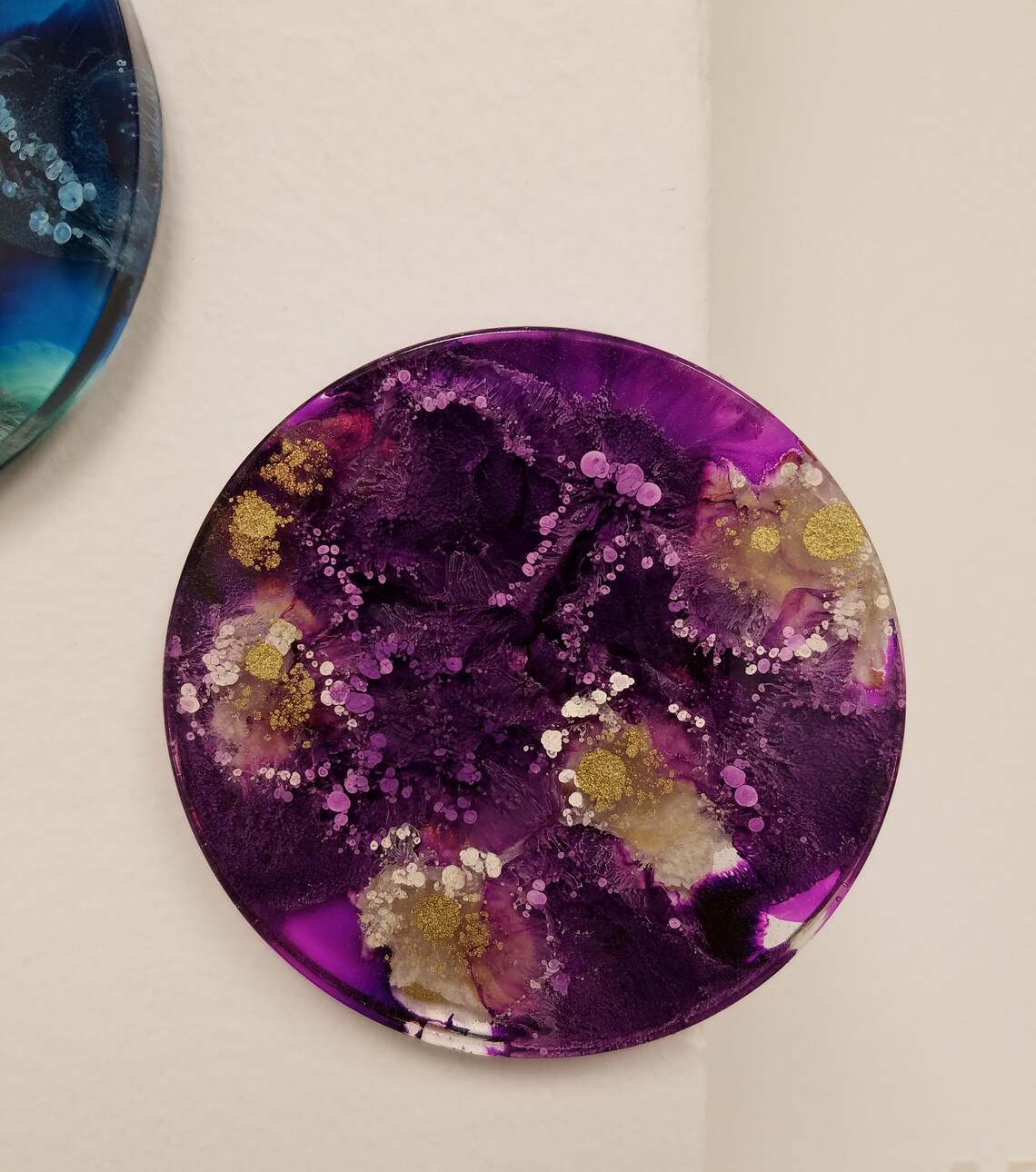 Resin Art Resin Art Painting Resin Art Round Resin Art Etsy