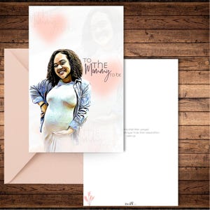 CUSTOMIZABLE Personalized Baby Shower | Mom to be | Soon to be Mom Greeting Cards