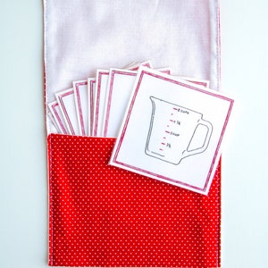 Medium Pouches for Language/Vocabulary Cards holds up to 4x5 cards image 1
