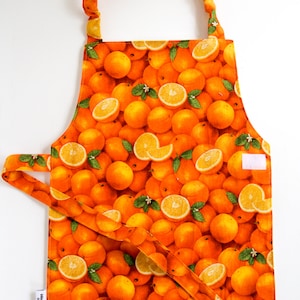 Cooking and Food Prep Aprons Toddler & Child Size Oranges
