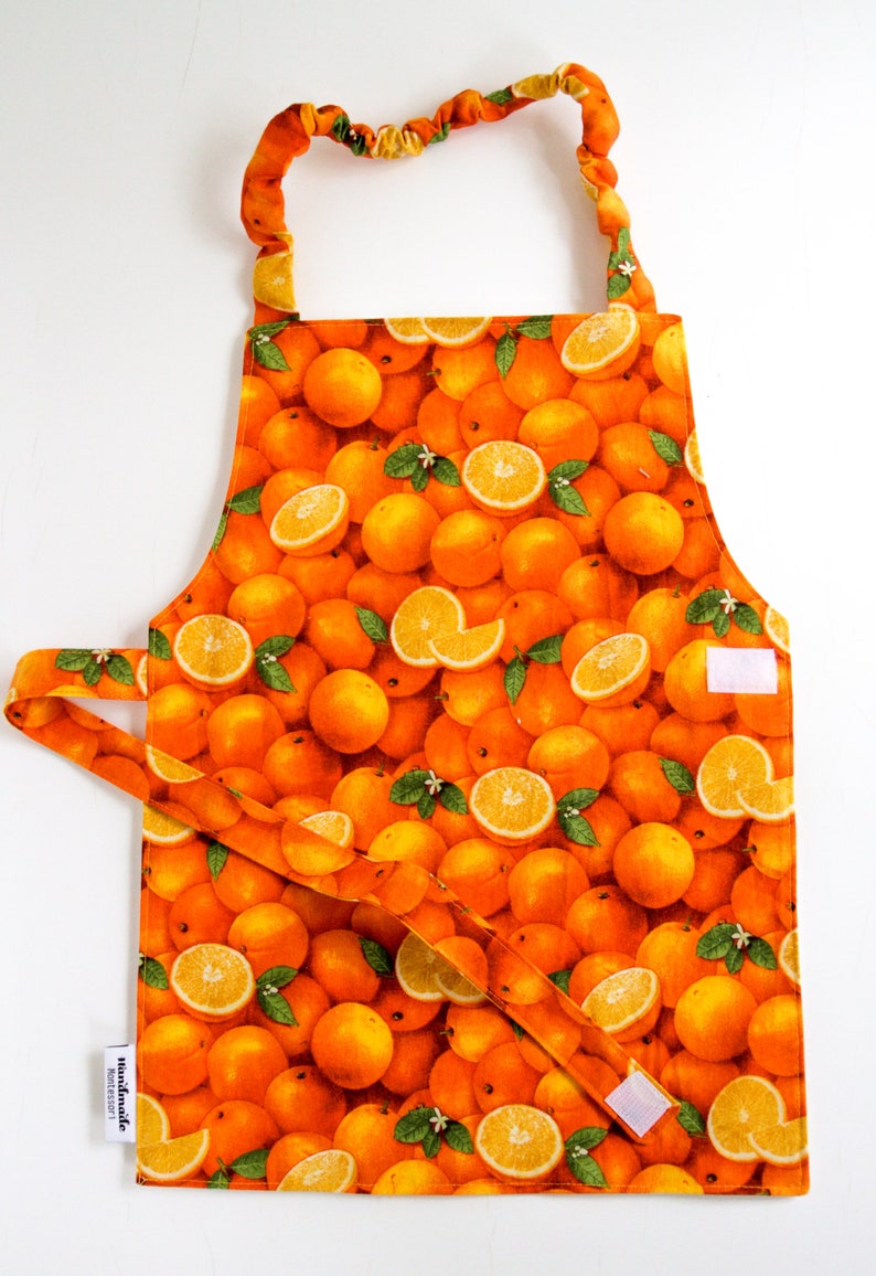 Cooking and Food Prep Aprons Toddler & Child Size Oranges