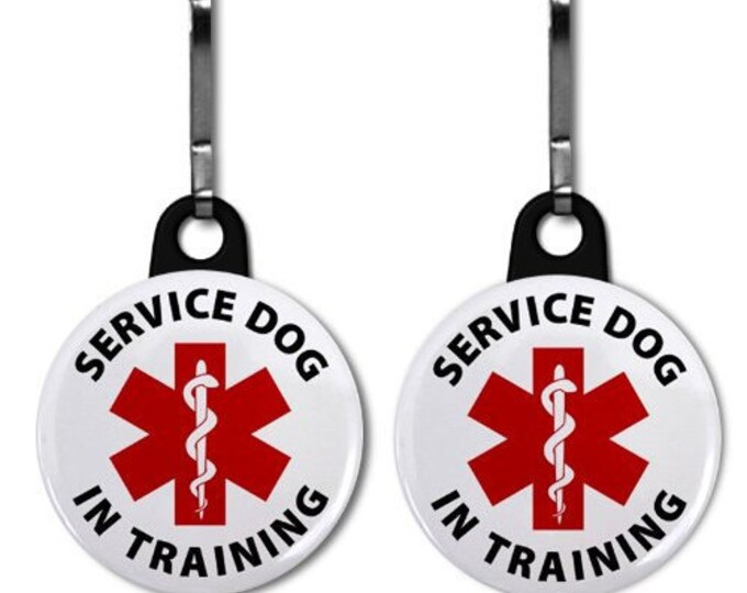 Service Dog In Training Medical Alert Pet Tag 2Pack of Etsy