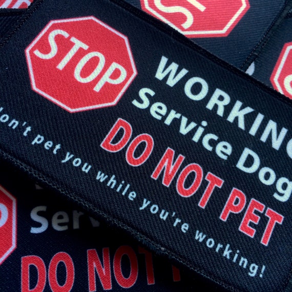 working dog do not pet patch