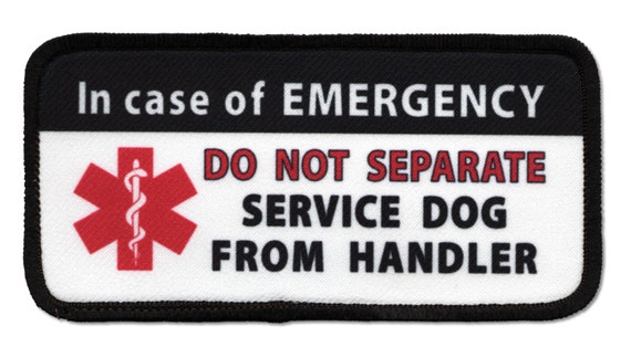 SD Patch Harness Patch Small Service Dog Patch Seizure Alert Dog Patch 