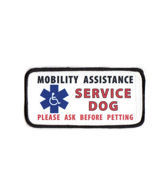 --- service dog badge-service dog patch IN TRAINING PLEASE ASK BEFORE PETTING
