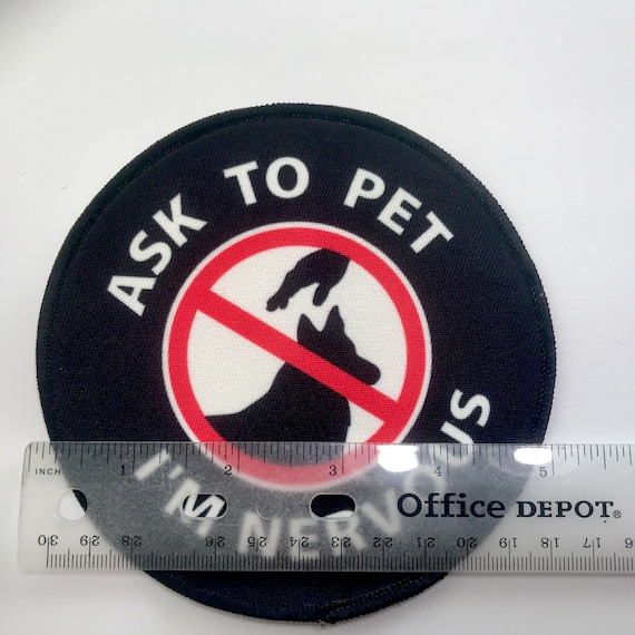 Nervous dog velcro patch hot sale