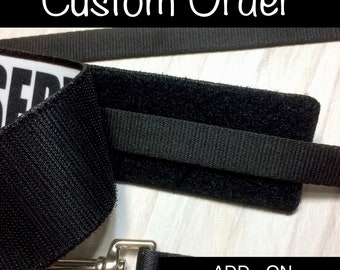 Add  VELCRO® Brand hook fastener to the back of Patches already purchased.