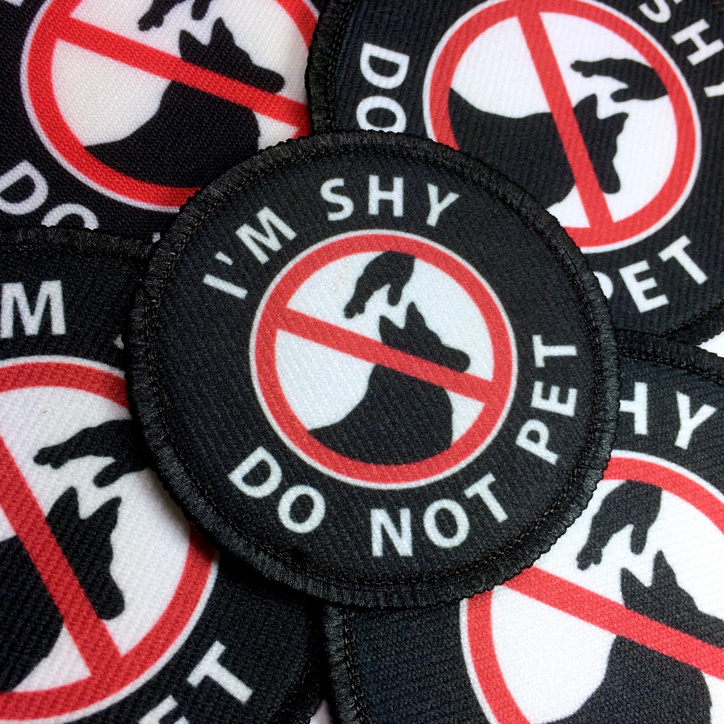 Do Not Pet Patch Do Not Distract Stop Sign Patch With VELCRO