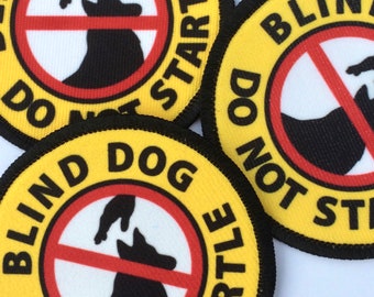 Blind Dog Patch | Do Not Startle Patch | Senior Dog Harness | Blind Dog Tag Sign | Do Not Pet Dog Blind Patches | Special Needs Dog Gear