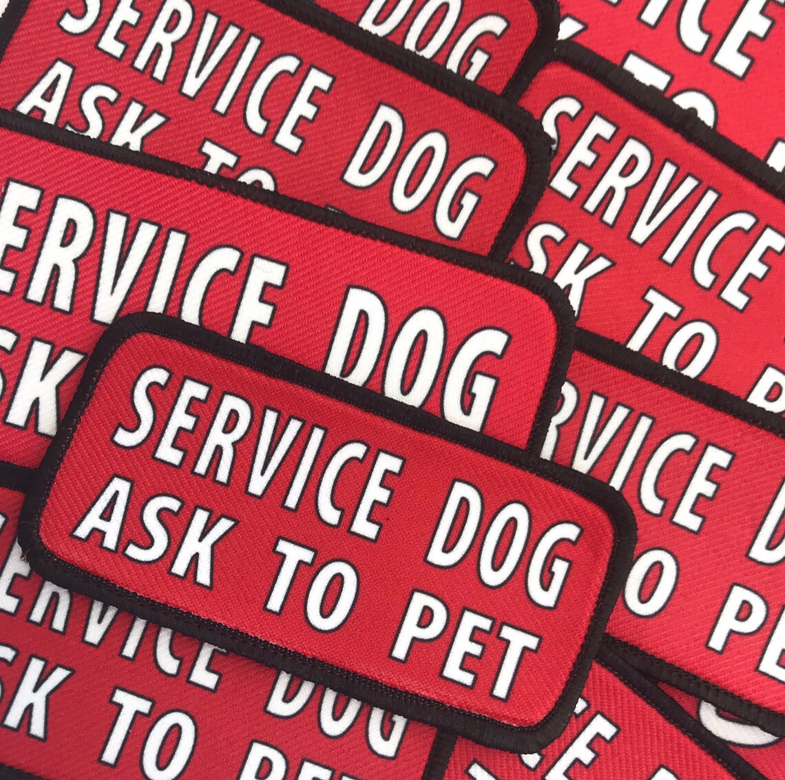 Service Dog Patch made with VELCRO® Brand Hook Fastener Ask Etsy