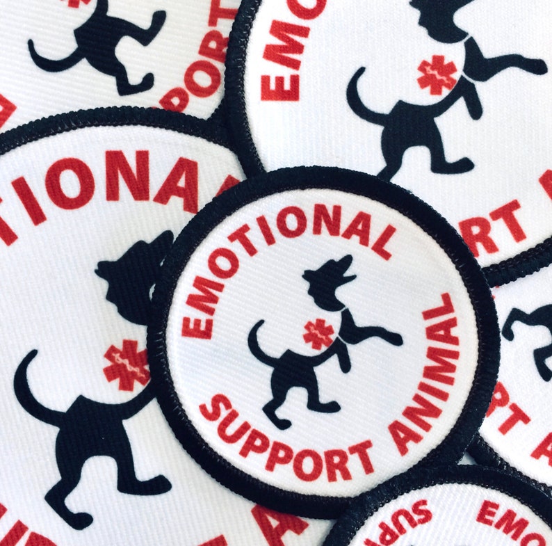 Emotional Support Animal ESA Patch Support Dog Patch 7 Etsy