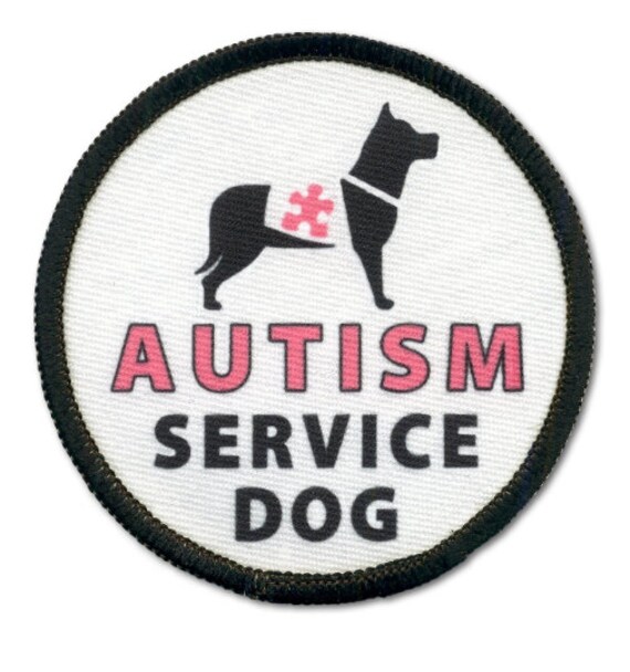 autism service dog patch