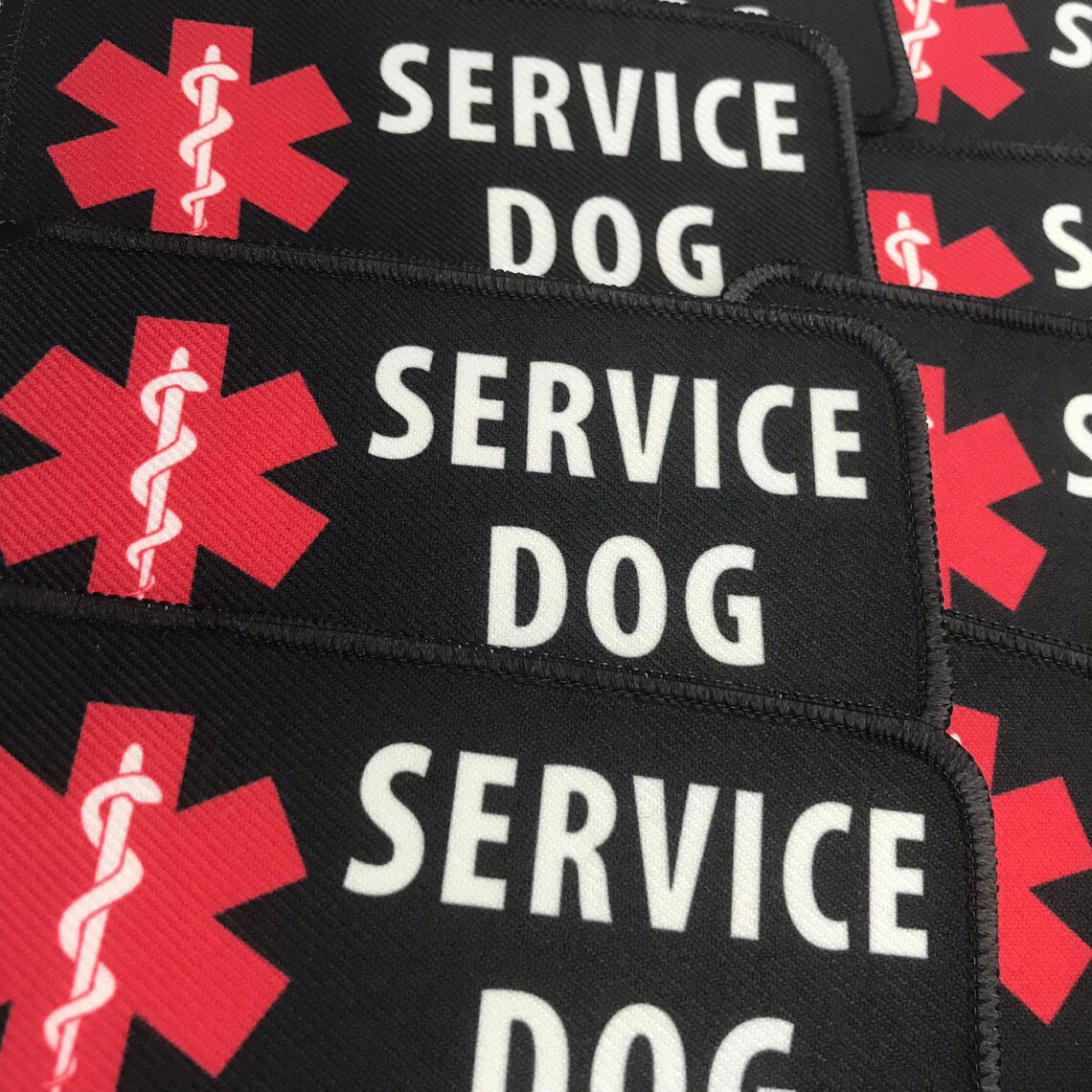 Medical Alert Service Dog Patch Vest Harness Cape Sew on Etsy