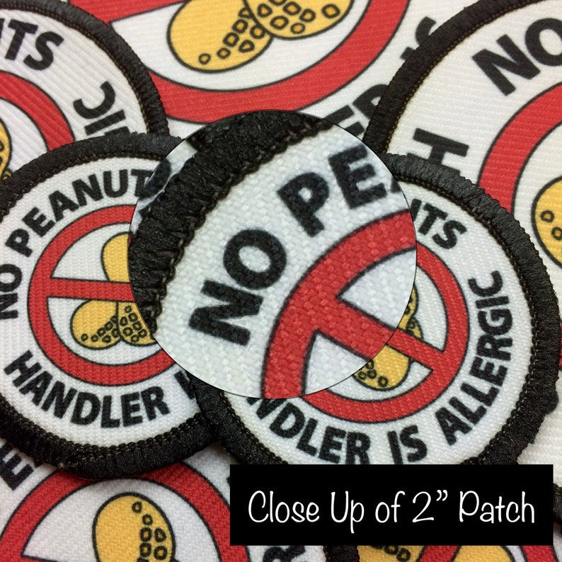 Service Dog Patch Vest Harness Cape Gear Patches Emergency Information Inside Patch Do Not Separate From Handler SewOn Patch