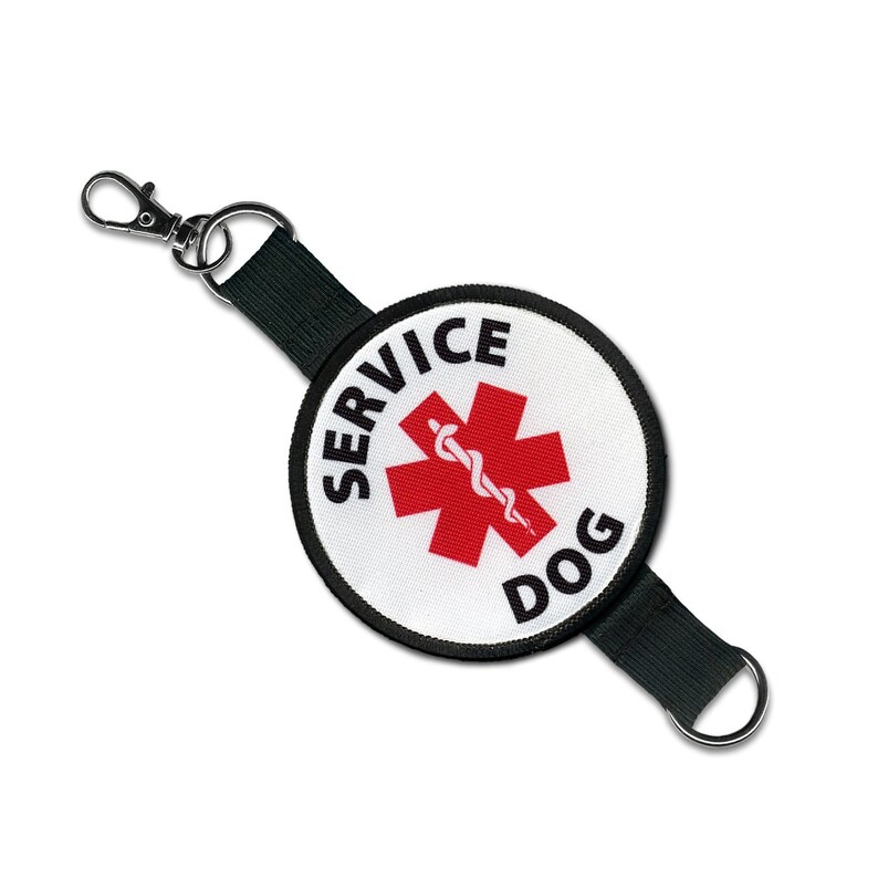 Service Dog Leash Wrap Medical Alert Patches Double Sided Etsy
