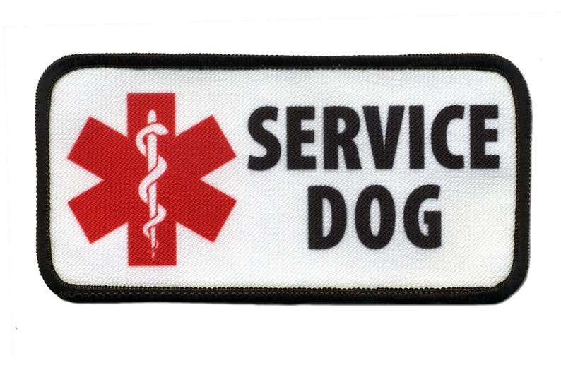 Medical Alert Service Dog Leash Wrap Patch Set. Made With Etsy