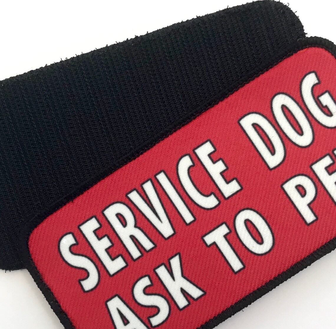 Service Dog Patch made with VELCRO® Brand Hook Fastener Ask Etsy