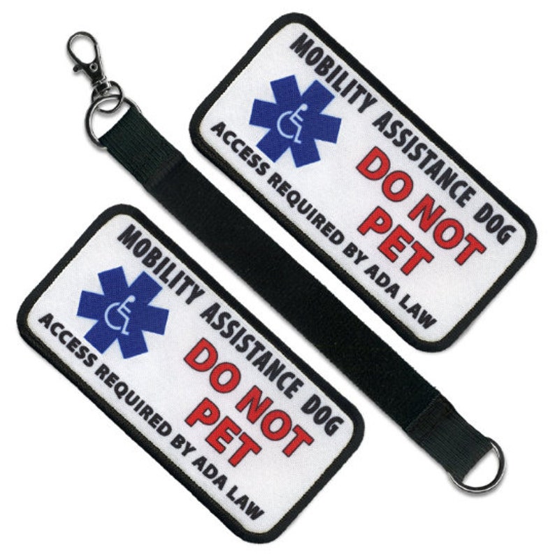 Do Not Pet Mobility Assistance Service Dog Leash Wrap Patch Etsy