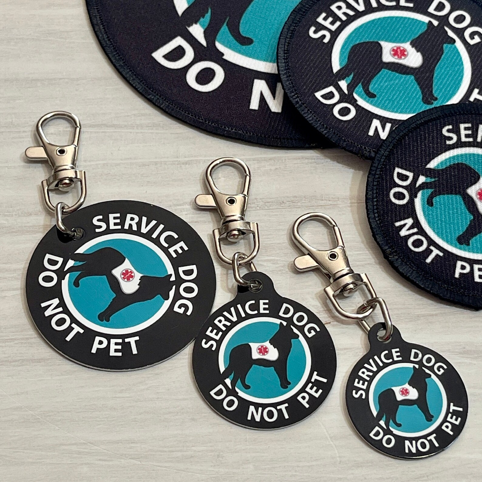 Service Dog Tag Medical Alert Collar Tag Chien ne pas Etsy France