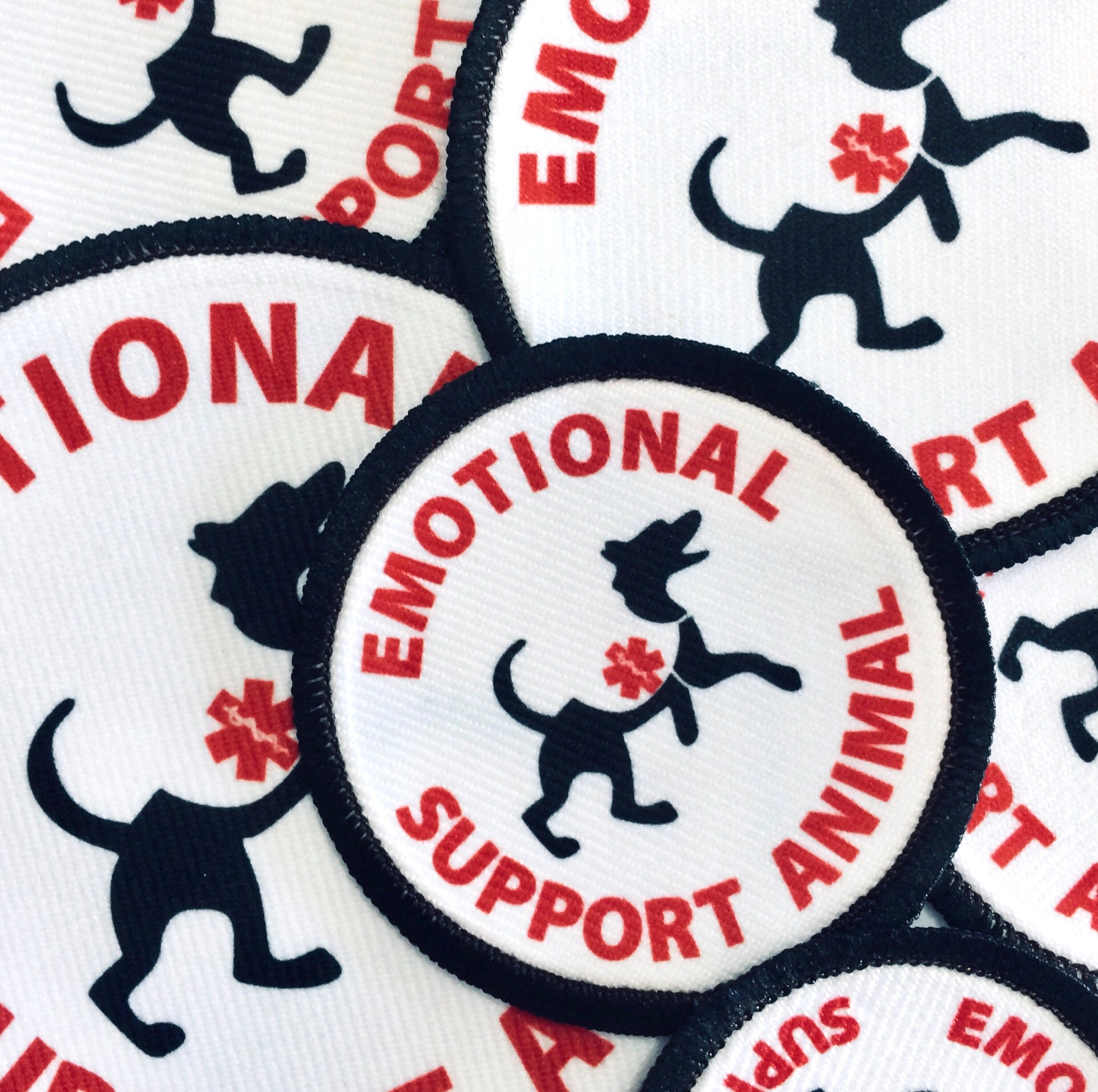 Service Dog Bandana with Standard Poodle Emotional Support Dog Etsy