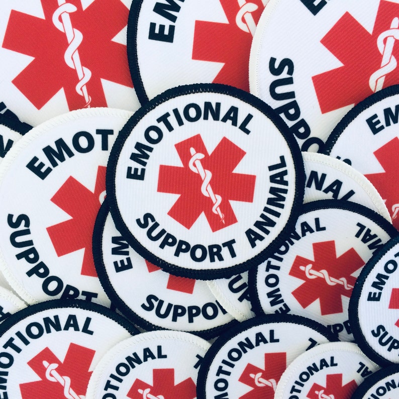 emotional support velcro patch