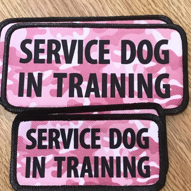 Working Service Dog Do Not Pet Patch Stop Sign Service Dog Etsy