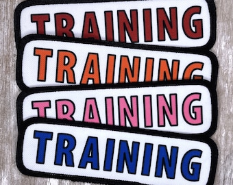 Dog Training Patch  Orange Pink Blue Red Black Matching Vest Harness Cape for large and small dogs Sew-On or VELCRO® Brand hook fastener