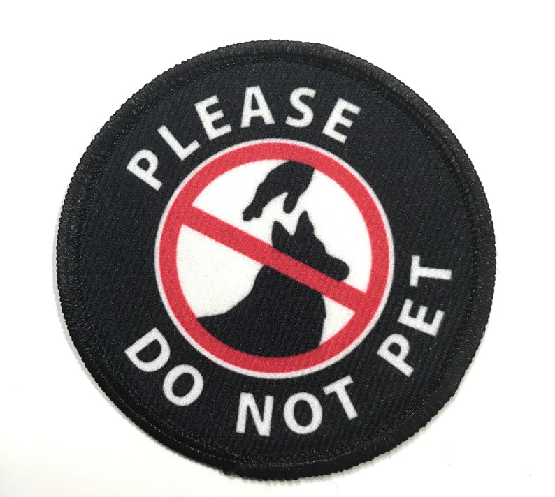 Service Dog Patch Please Do Not Pet Patch Sewon or Etsy