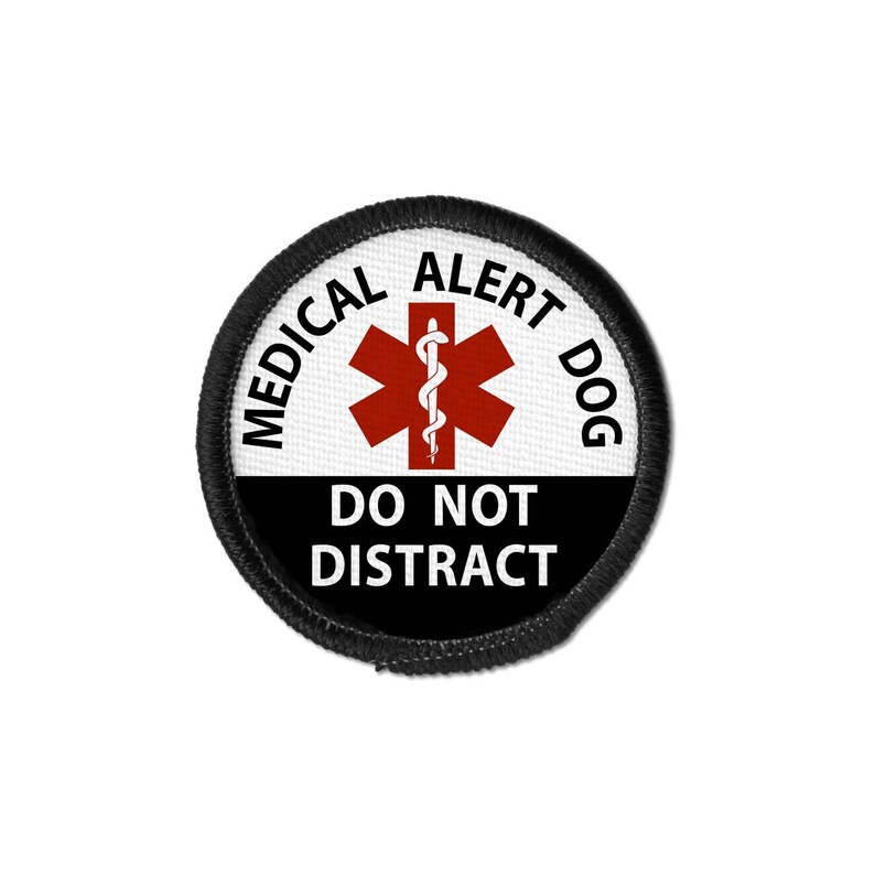Alert service. Alert service dog. medical patch.