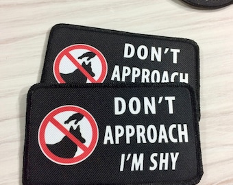 Do Not Approach Im Shy Dog Patch for Cape Vest Harness Choose VELCRO® Brand  Hook Large Small Shy Dog Patches Ask to Pet Patch 