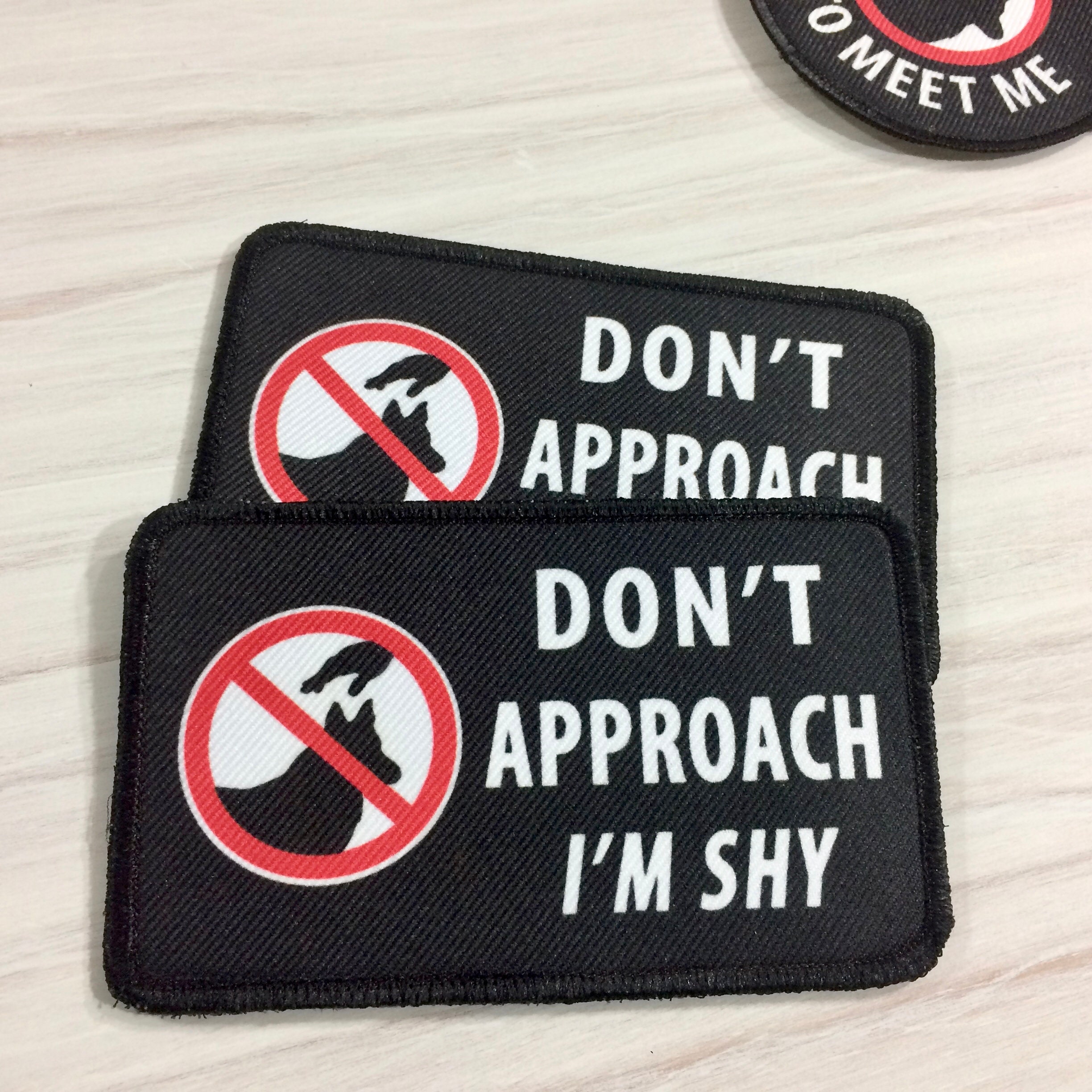 Do Not Approach Im Shy Dog Patch for Cape Vest Harness Choose