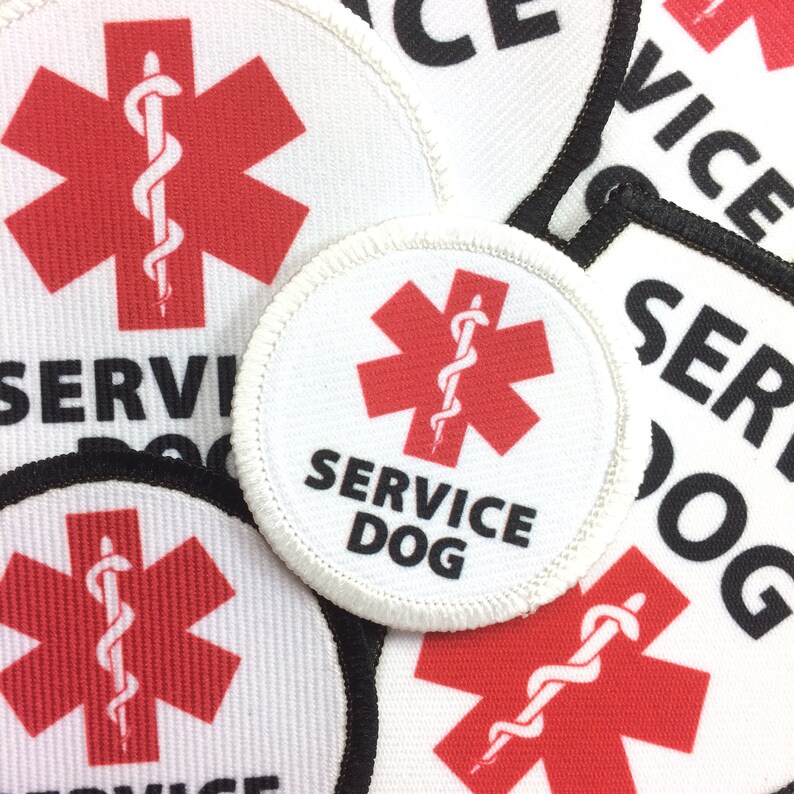 Medical Alert Service Dog Patch for Vest Harness Capepatches Etsy