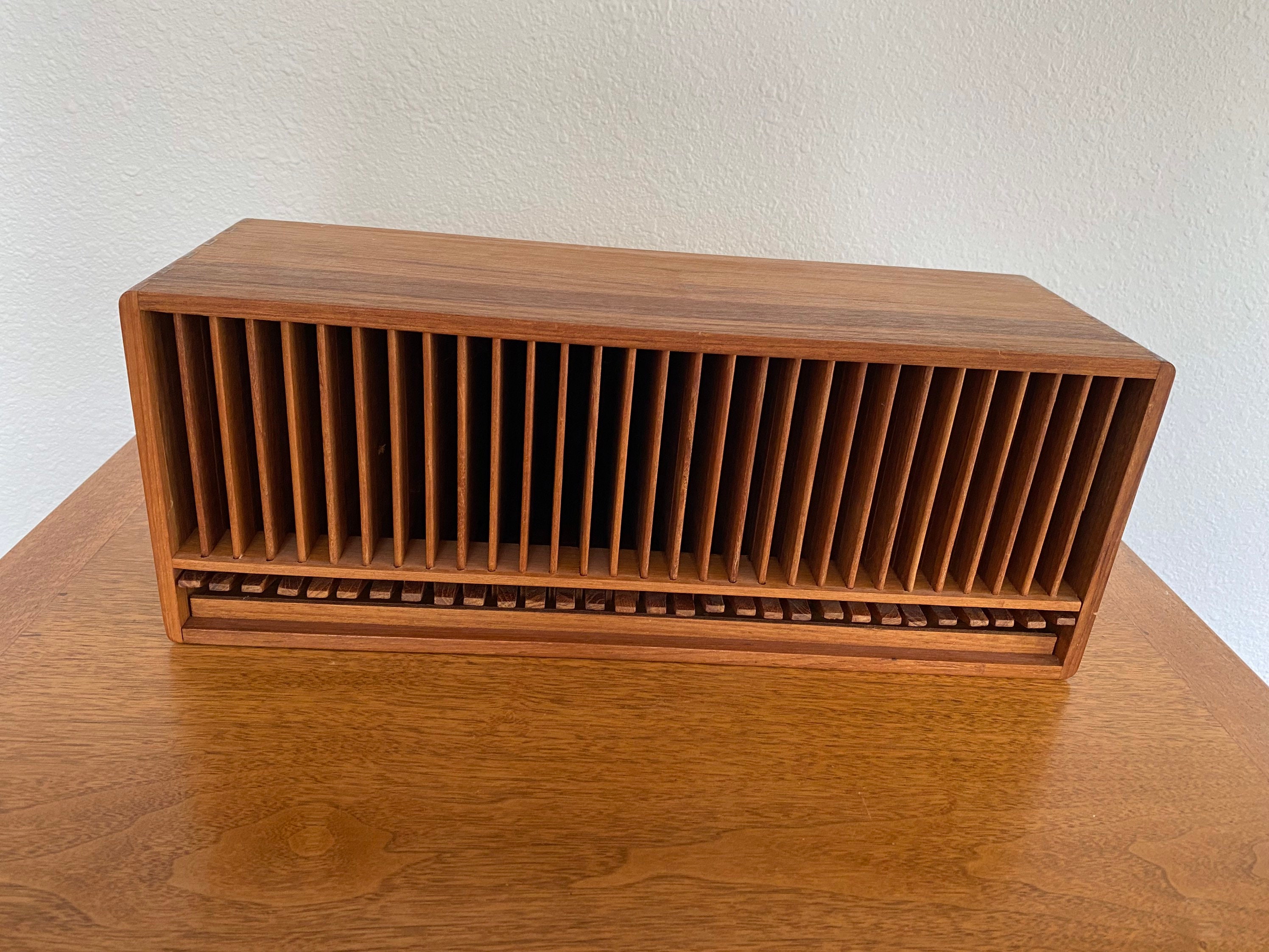 Kalmar Designs Teak CD Compact Disc Storage 30 - Etsy UK