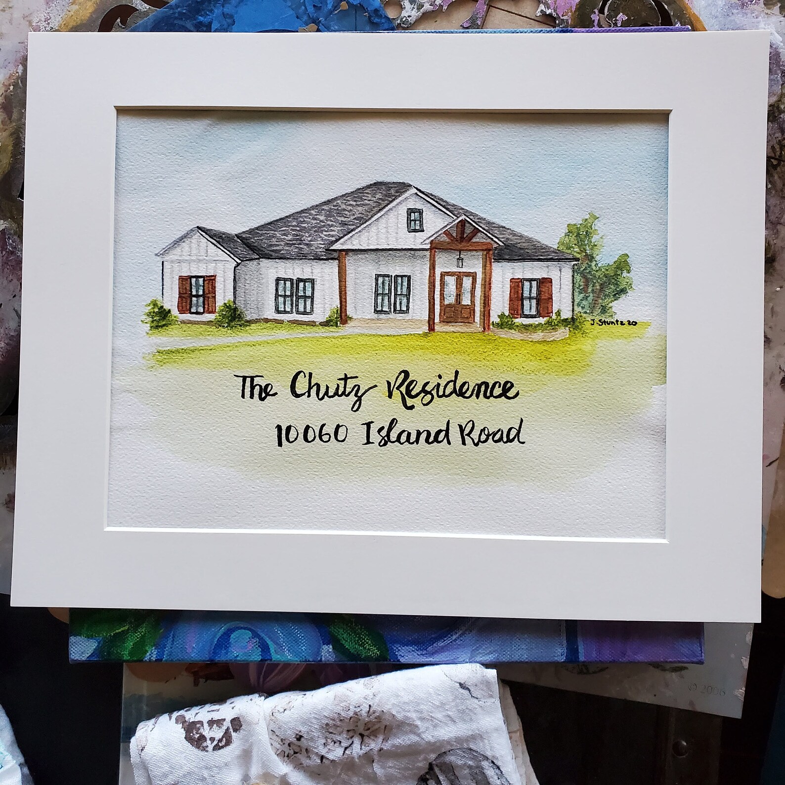 Custom Watercolor Home Portrait From Photo - Hand-painted Original ...