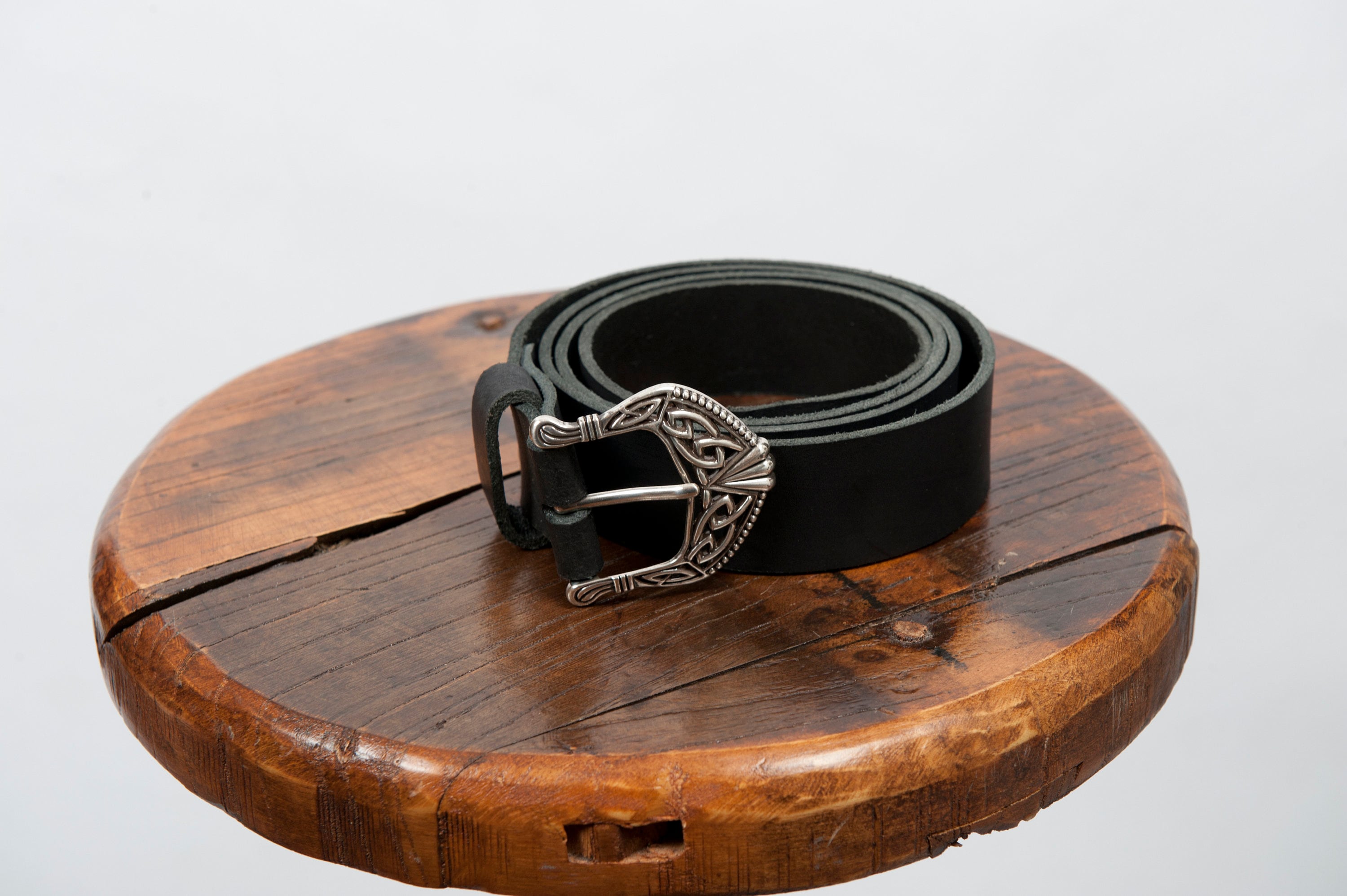 Cinturón medieval de cuero largo con varias hebillas trofeo | Etsy