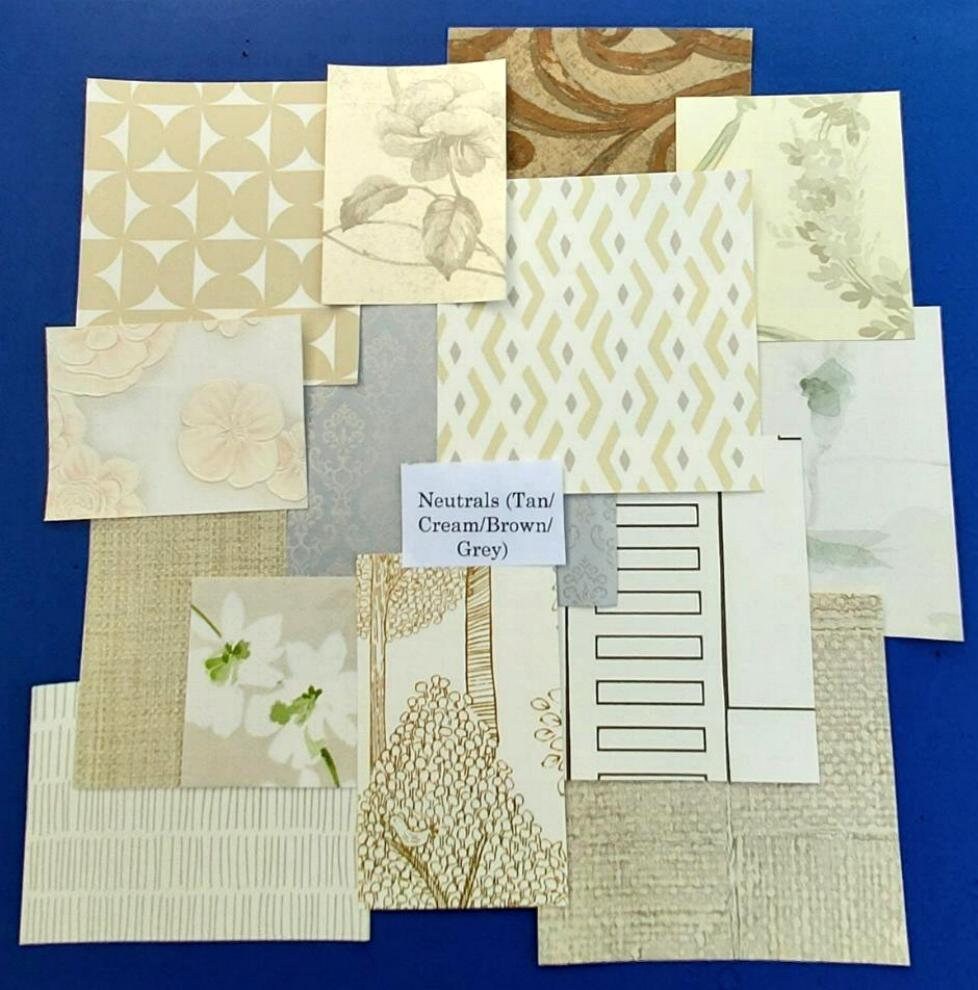 1/2 Lb Wallpaper Scraps YOU CHOOSE COLORS Wide Variety of Patterns ...