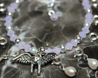 Tooth Fairy Bracelet Ensemble in Rosewater Opal