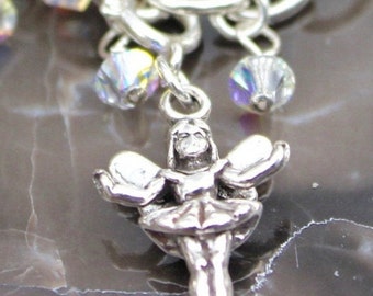 Tooth or Fairy Charm with Clasp for Tooth Fairy Bracelet or Any Necklace or Bracelet