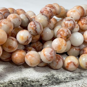Natural Red Jasper Netstone Round Bead Strands, 8mm, Hole: 1mm, about, provides nurturing stability 1 Strand 15 Inches